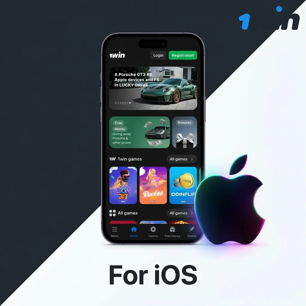 1win iOS app download guide for iPhone and iPad running iOS 12.0 or later with casino and sports betting