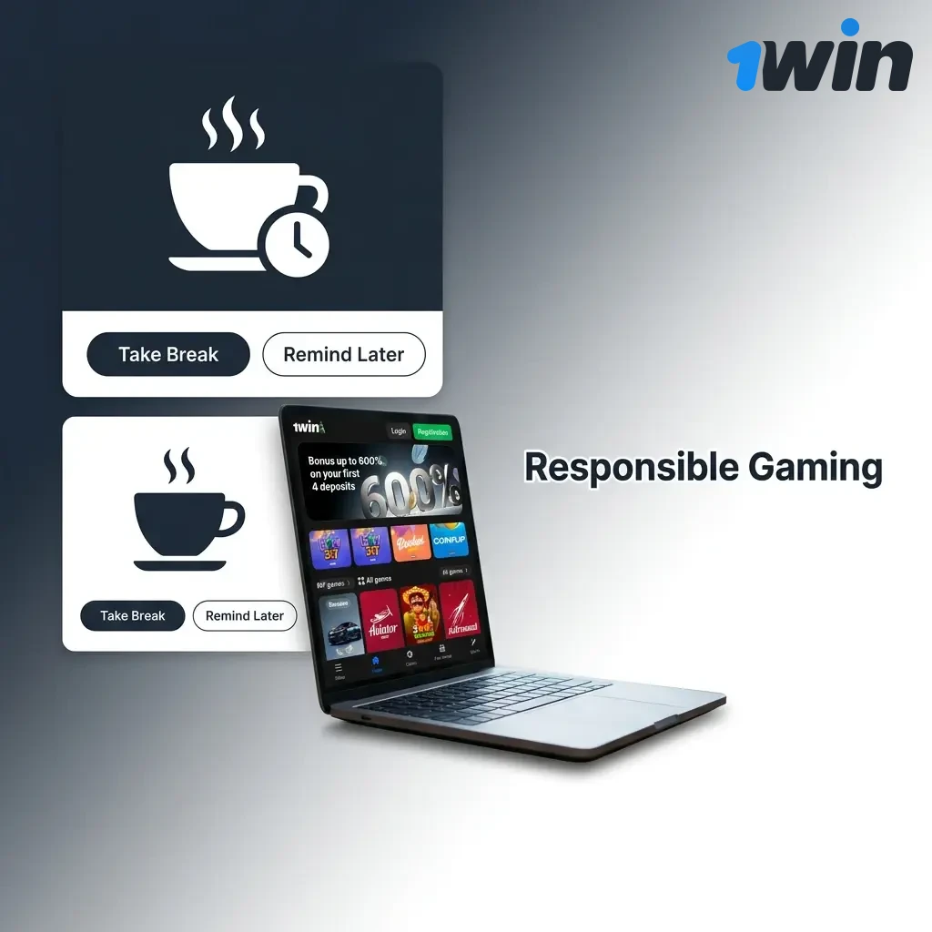 1win responsible gaming tools including deposit limits, self-exclusion, session reminders, and age verification for safe play